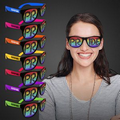 Rainbow Pride Neon Pink Billboard Sunglasses